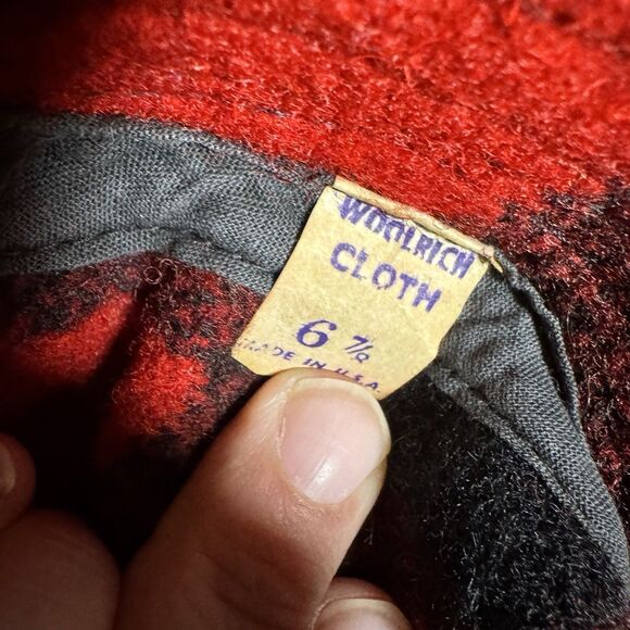 TWO Quality Vintage Woolrich Red Buffalo Plaid Women\'s Hats [Clothing 364] main image 6